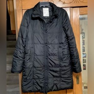 Aeropostale winter coat large longer length Black